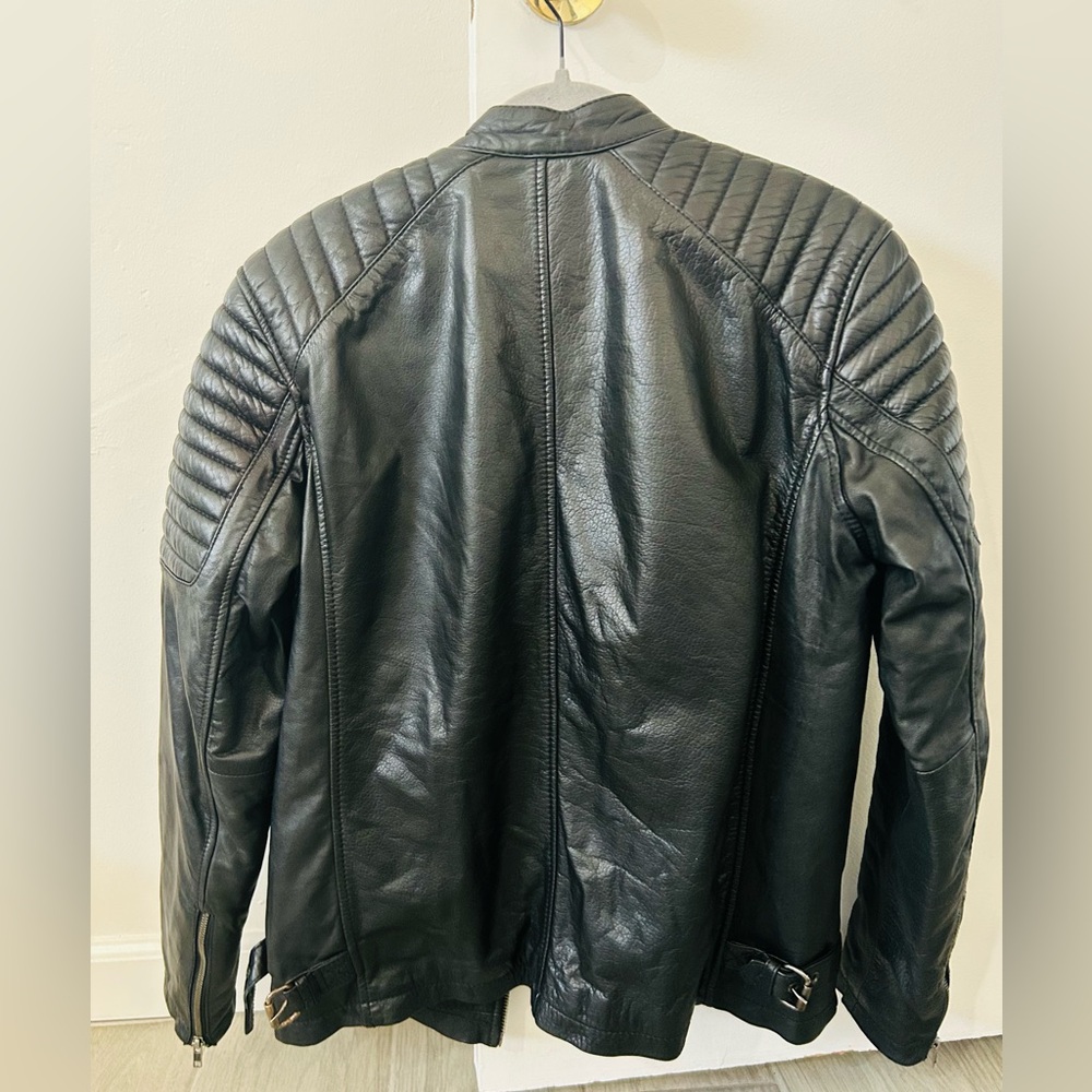Black Rivet Leather Jacket - Picture 5 of 5